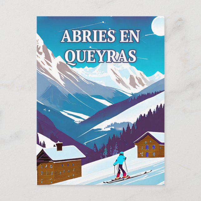 Aprior in Queyras: Winterschutz, Authentizität Postkarte (Vorderseite)