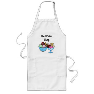 Apron Eiscreme Shop Lange Schürze