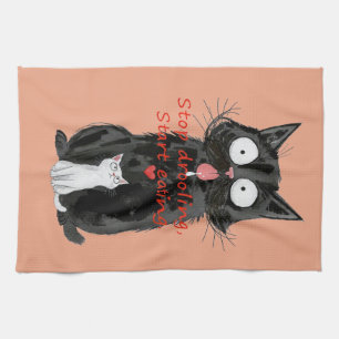 Apron mit Allover-Druck Geschirrtuch