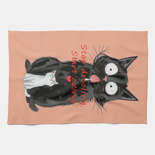 Apron mit Allover-Druck Geschirrtuch (Horizontal)