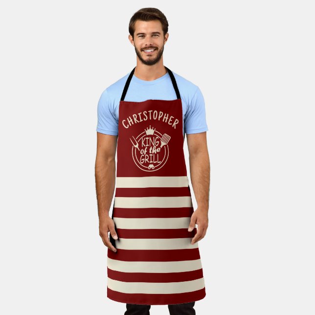 Apron mit Allover-Druck Schürze (Getragen)
