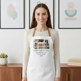 Aprons Birthday Photo Collage, Modern Mother Gift  Schürze