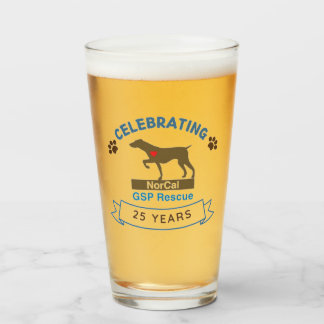 APS 25-jähriges amerikanisches Pint Glas