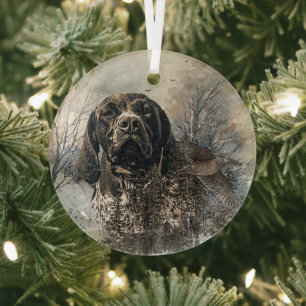 APS, Deutscher Kurzzeitiger Zeiger Ornament Aus Glas