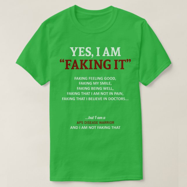 APS Krankheitsbewusstsein, das ich in dieser Famil T-Shirt (Design vorne)
