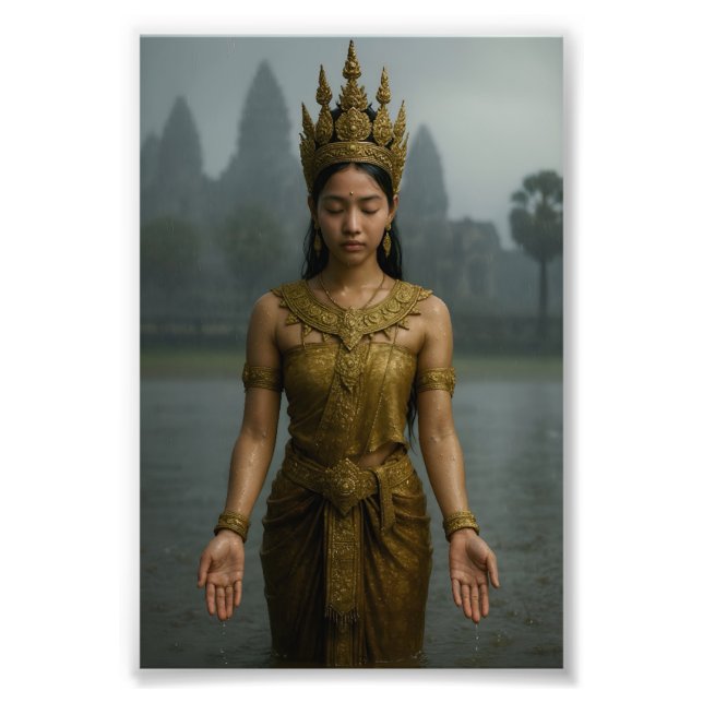 Apsara in the Rain Photo Print Fotodruck (Vorne)