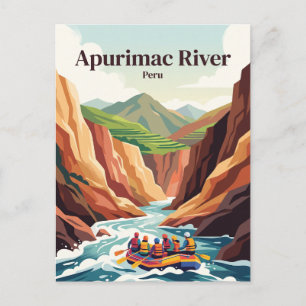 Apurimac-Fluss, Peru, Whitewater-Rafting Postkarte
