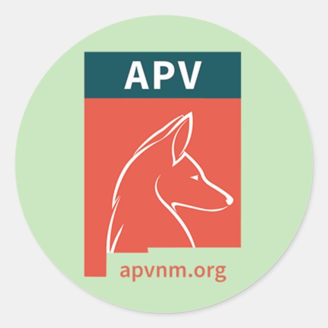 APV-Aufkleber Runder Aufkleber (Vorderseite)