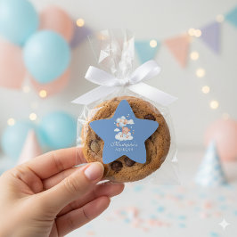 Aqiqah Baby Boy Star Sticker