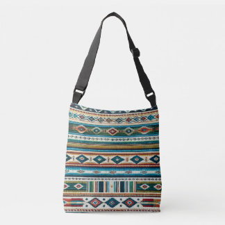 "AQUA" ADJUSTABLE TOTE - Mexican-Style Weave Tragetaschen Mit Langen Trägern