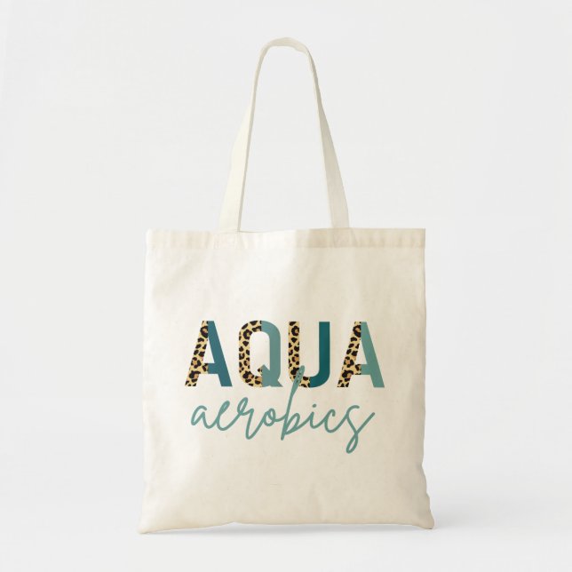 Aqua Aerobics Cheetah Print Aqua Aerobics Geschenk Tragetasche (Vorne)