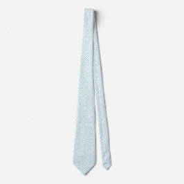 Aqua and White Wave Muster Wedding Neck Tie Krawatte