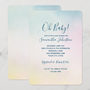 Aqua Aqua Rosa Gelbe Gefärbte Krawatte Ombre Einladung