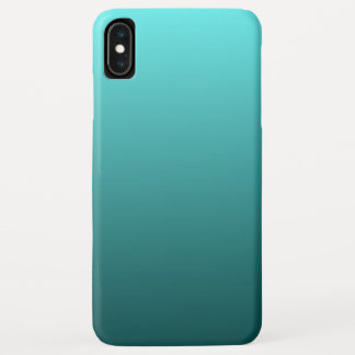 Aqua Aquamarin Gradient iPhone XS Max Hülle