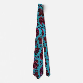 Aqua Aquamarin Merlot Jewel Tone Wedding Krawatte