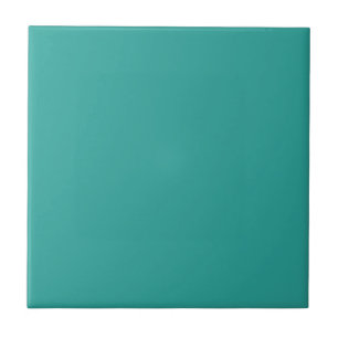 Aqua Aquamarin Solid Color   #2ba49b Fliese