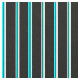 Aqua, Aquamarin, weiß und schwarz Stoff