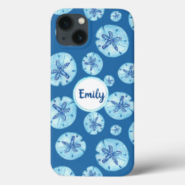 Aqua-aquamariner Sand Dollar Aquarell-individuelle Case-Mate iPhone Hülle