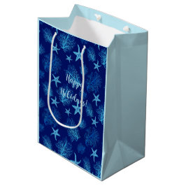 Aqua-aquamariner Seesterne-Korallenfisch Mittlere Geschenktüte