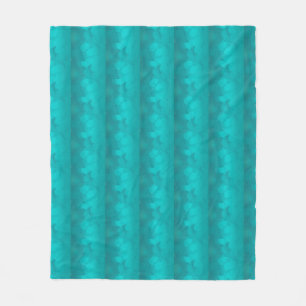 Aqua-aquamarines Türkis-Muster modern Fleecedecke