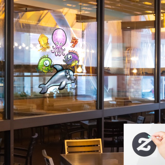 Aqua Babies Window Cloning Fensteraufkleber (Restaurantfenster)