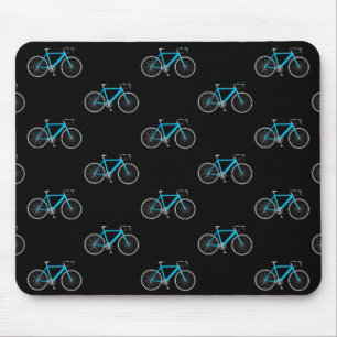 aqua bicycle on black mousepad