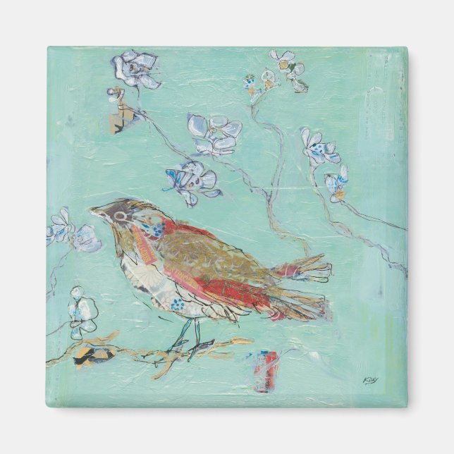 Aqua Bird Magnet (Vorne)