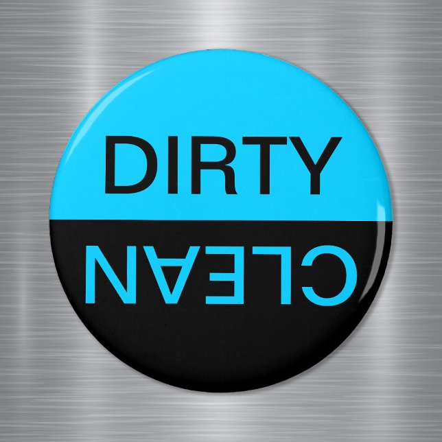 Aqua Black Dirty Clean Magnet (Von Creator hochgeladen)