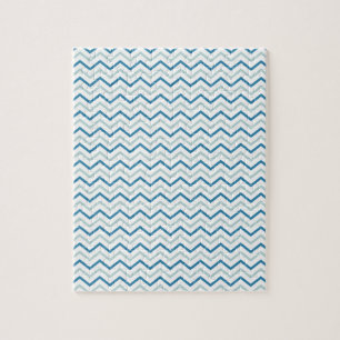 Aqua Blau Chevron Muster