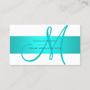 Aqua Blau/DIY-Hintergrundfarbe Visitenkarte