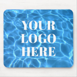 Aqua-Blau-Schwimmbad-Foto für Ihr Logo Mousepad