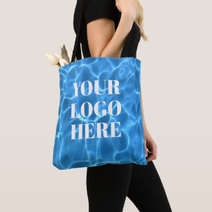 Aqua-Blau-Schwimmbad-Foto für Ihr Logo Tasche