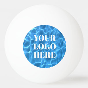 Aqua Blau Schwimmbad Foto für Ihr Logo Tischtennisball