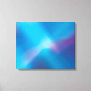 Aqua-blaue violette glühende helle abstrakte leinwanddruck