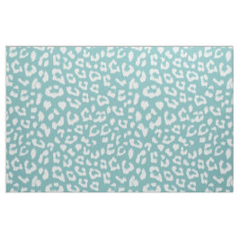 Aqua-blauer Leopard-Druck-großer Umfang Stoff
