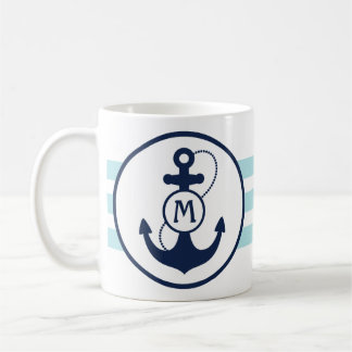 Aqua-blauer Seeanker Kaffeetasse