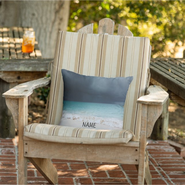 Aqua blauer Strand, Meer, Könige von Sommerpille Kissen (Stuhl)