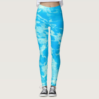 Aqua Blaues Meer Leggings