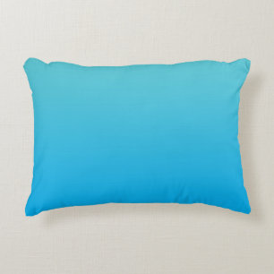 "Aqua blaues Ombre" Dekokissen