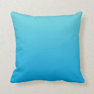 "Aqua blaues Ombre" Kissen