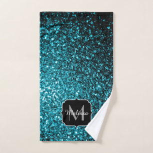 Aqua bleu brillant faux parties scintillant scinti