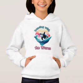 Aqua Bliss: Orca in Bewegung überwinden Hoodie