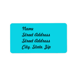 Aqua Blue Address Aufkleber Adressaufkleber