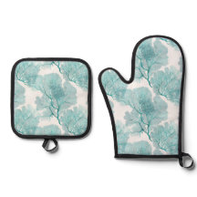 Aqua Blue Coral Sea Fans
