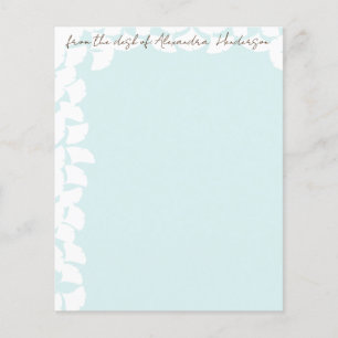 Aqua Blue Ginkgo Leaf Flyer