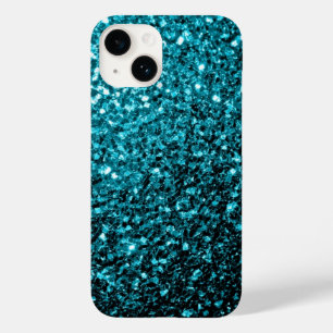 Aqua Blue Glitzer Glitzern Case-Mate iPhone Hülle