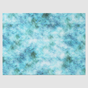 Aqua Blue Green Abstrakt Seidenpapier