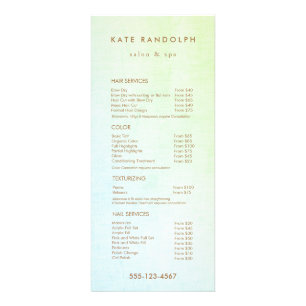 Aqua Blue Green Salon Spa Tarifs Menu Service