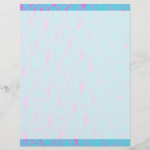 Aqua Blue Hot Pink geometrische abstrakte Digital