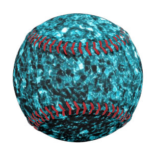 Aqua Blue Imitate Glitzer Glitzern Baseball